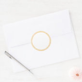 Étiquette florale jaune et blanc vierge (Enveloppe)