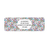 ÉTIQUETTE FLORALE WHIMSIQUE (Devant)