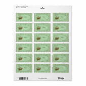 Étiquette Flore (Feuille entière)