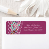 Étiquette Flore Bold Déco en Rose (En situation)