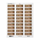 Étiquette Flore du souffle du bébé en Mason rustique Jar & L (Feuille entière)