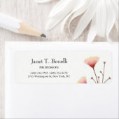 Étiquette Flore Élégant Plaque Simple Professionnel (En situation)