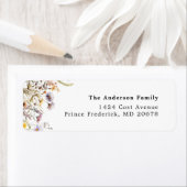 Étiquette Flore Fleur sauvage d'aquarelle de printemps (En situation)