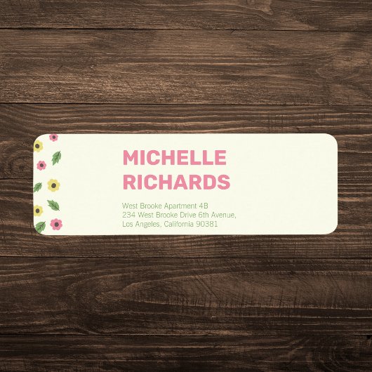 Étiquette Flore mignonne