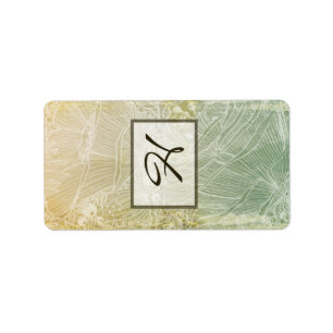 Étiquette Flore Vintage miniature de Hershey de 1,25 po x 2,