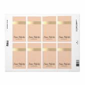 Étiquette Florence Gold Foil Rustique Faux (Feuille entière)