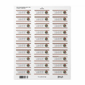 Étiquette Florida Père Noël Squirrel™ Dit Les Vacances Les P (Feuille entière)