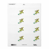 Étiquette Flottement de la piscine (Feuille entière)