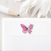 Étiquette Flower Butterfly (En situation)