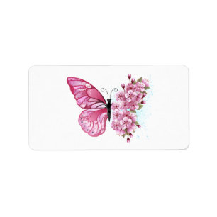 Étiquette Flower Butterfly