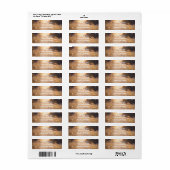 Étiquette Flower Field Rustic Mariage campagnard Invitation (Feuille entière)