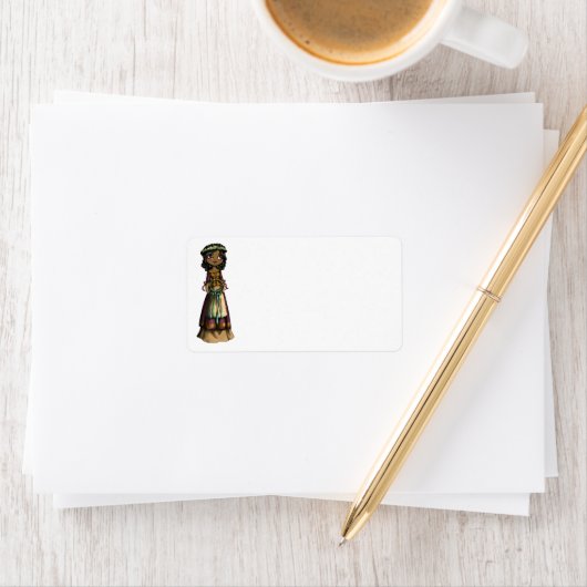 Étiquette Flower Maiden (En situation)