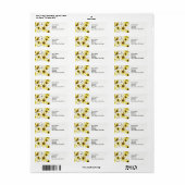 Étiquette Flower Return Address Label Freaky Floral Series. (Feuille entière)