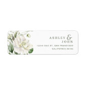 Étiquette Flowers Return Address Labels (Devant)