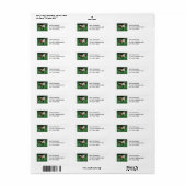 Étiquette Fluffy Adorable Dartmoor Pony (Feuille entière)