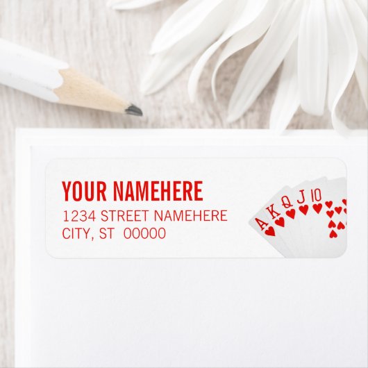 Étiquette Flush Royal (En situation)