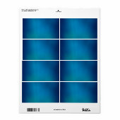 Étiquette Flux sous-marin bleu profond (Feuille entière)