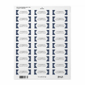 Étiquette Focus festive | bleu marine | (Feuille entière)