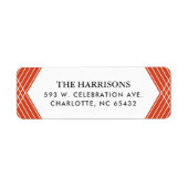 Étiquette Focus festive | Orange | (Devant)