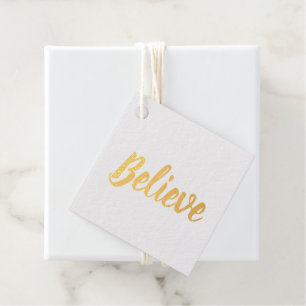 Étiquette Foil Favor minimaliste de typographie