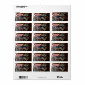 Étiquette Foire carnavalesque Carrousel Cheval Merry-Go-Roun (Feuille entière)