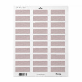 Étiquette Fond de texture de parchemin couleur rose (Feuille entière)