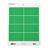 Étiquette Fond granuleux vert tendance (Feuille entière)