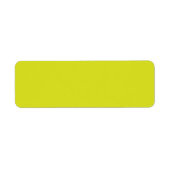 Étiquette Fond jaune plat – Texture de rentrée scolaire (Devant)