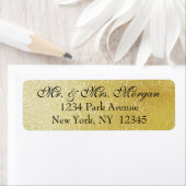 Étiquette Fond or simple (En situation)