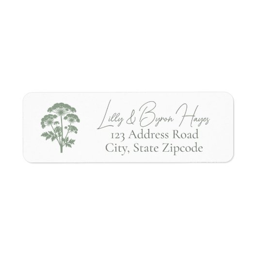 Étiquette FONDNESS | Return Address Label (Devant)