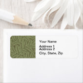 Étiquette Fonds d'écran Feuille de la succursale William Mor (En situation)