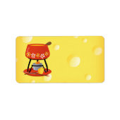 Étiquette Fondue de fromage (Devant)