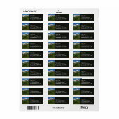 Étiquette Fonte glaciaire au Mont Rainier (Feuille entière)