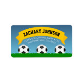 Étiquette Football (Devant)