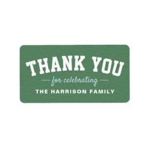 Étiquette Football baby shower bleu faveur merci