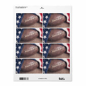 Étiquette Football vintage (Feuille entière)
