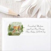 Étiquette Forest Adventure Rustic Deers Adresse de retour (En situation)