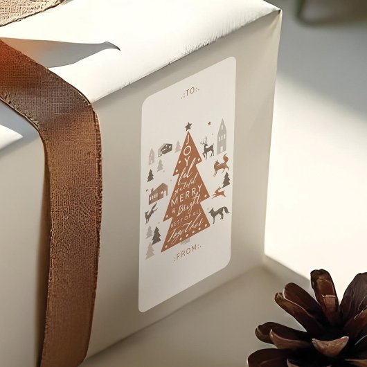 Étiquette Forêt boisée Animaux & Village confortable De & De