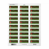 Étiquette Forêt de bois, Anniversaire des plantes (Feuille entière)