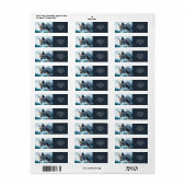 Étiquette Forêt de Lynx câblée d'Imaginaire (Feuille entière)