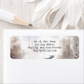 Étiquette Forêt de neige - Mariage automne-hiver Adresse de (En situation)