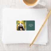 Étiquette Forêt de Panda, un Imaginaire triste (En situation)
