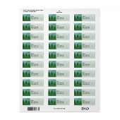 Étiquette Forêt des montagnes (Feuille entière)
