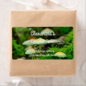 Étiquette Forêt Enchantée, Champignons Moss Personnalisé (En situation)