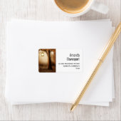 Étiquette Forêt magique avec lumières de fée Adresse (En situation)