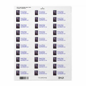 Étiquette Forêt sacrée (Feuille entière)