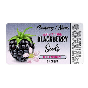 Étiquette Forfait Blackberry Seed