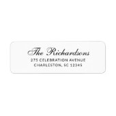 Étiquette Formal and Classic | Black and White (Devant)