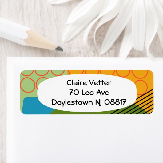 Étiquette Formes Abstraites (En situation)