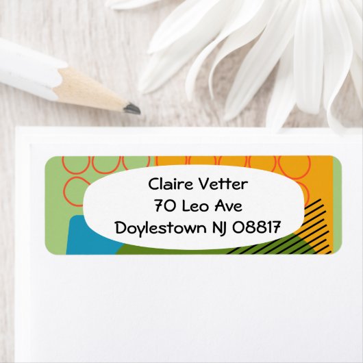 Étiquette Formes Abstraites (En situation)